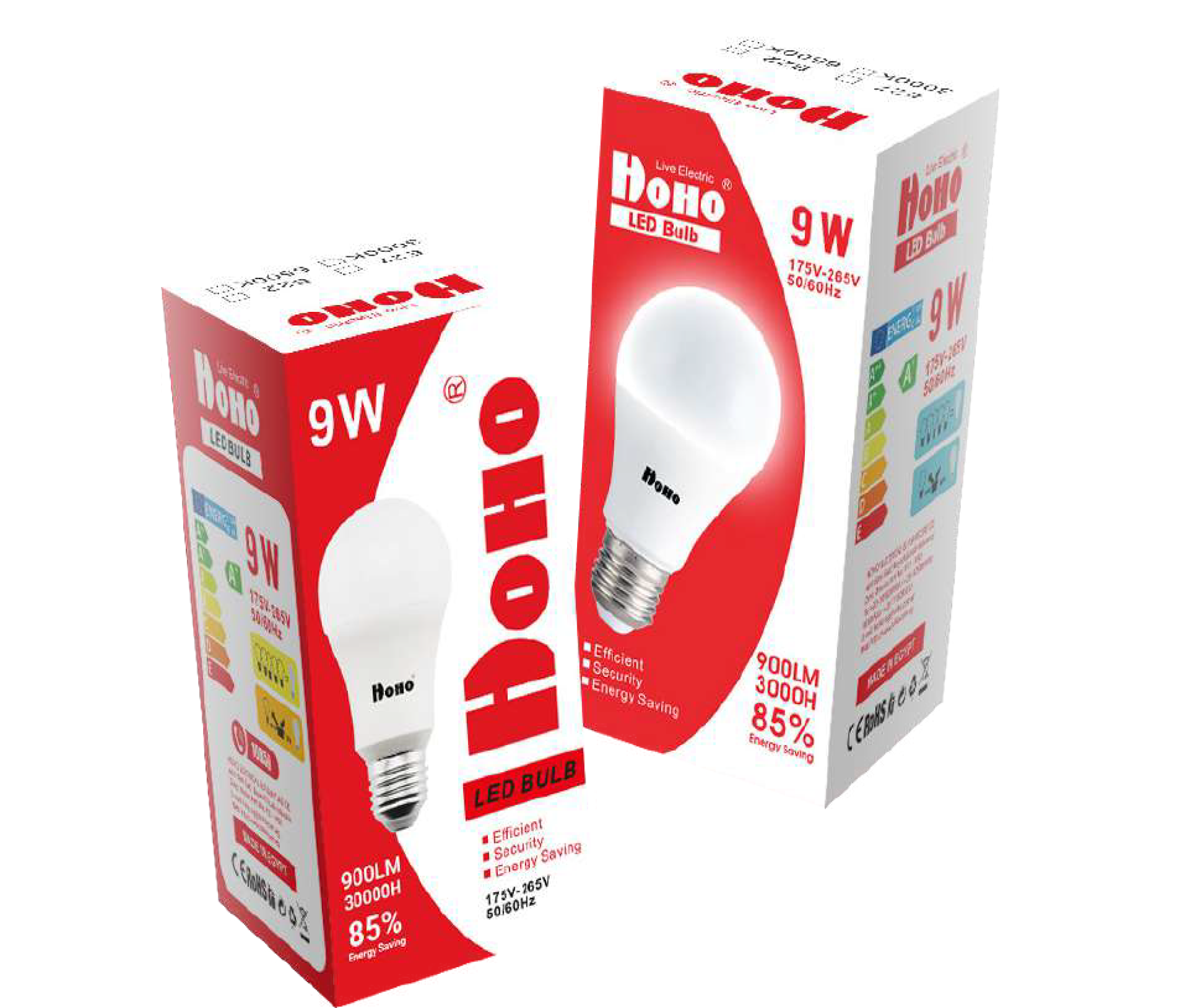 Packaging design for hoho LED bulb